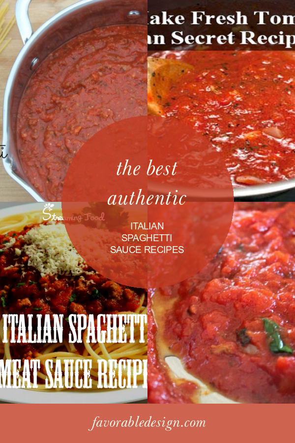 The Best Authentic Italian Pasta Sauces - Home, Family, Style and Art Ideas